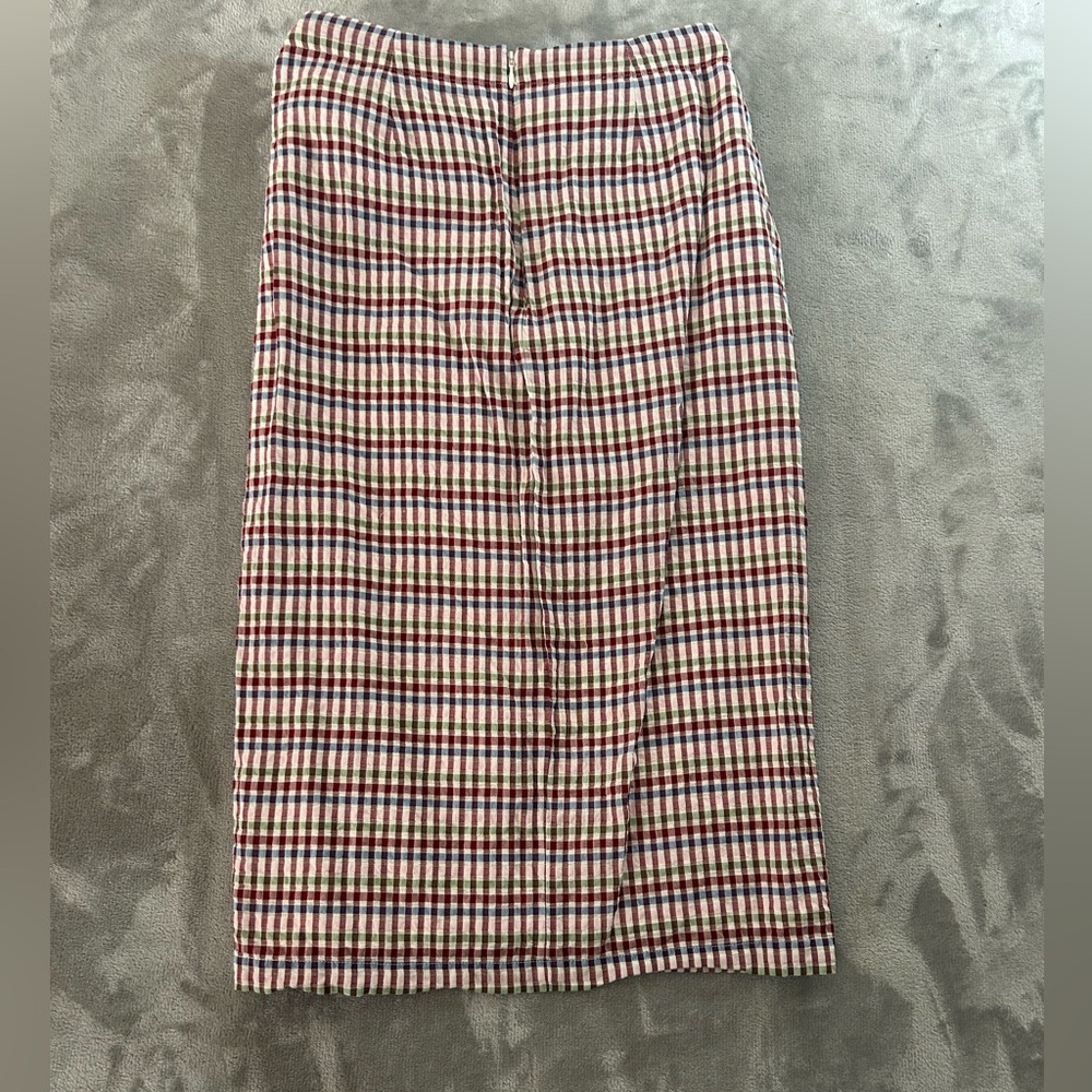 Madewell sarong midi gingham skirt - Picture 11 of 11